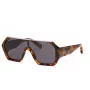 Philipp Plein ανδρικό γυαλιά ηλίου SPP047990728 - μαύρος σκελετός ασετάτης, γκρι φακοί πολυανθρακικού, προστασία UV400