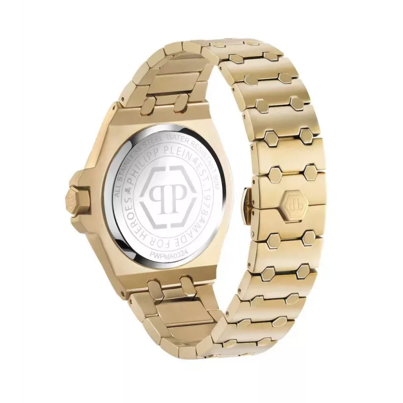 Philipp Plein ανδρικό ρολόι PWPMA0324 43mm μαύρο skeleton καντράν λουράκι σιλικόνης