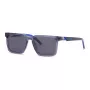 Philipp Plein Sport SSP034-5604AL ανδρικό ορθογώνιο γυαλί ηλίου - μαύρος σκελετός γκρι φακοί 56/18/145 mm