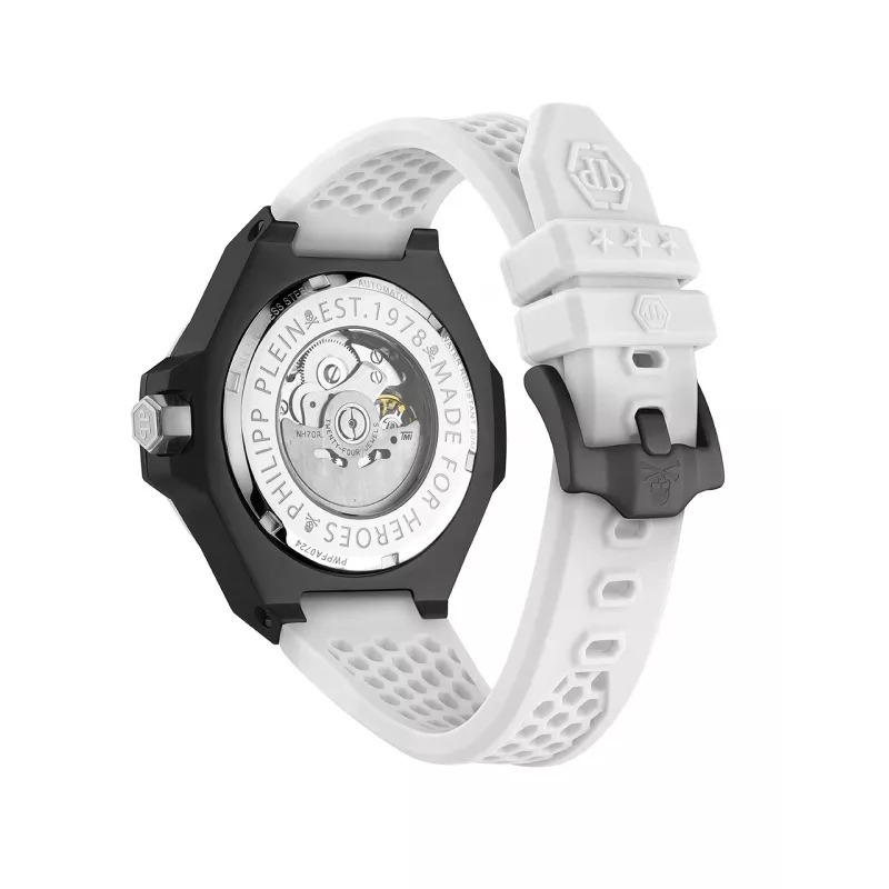 Philipp Plein The Skeleton ανδρικό αυτόματο ρολόι PWPFA0724 46mm μαύρο σιλικόνη