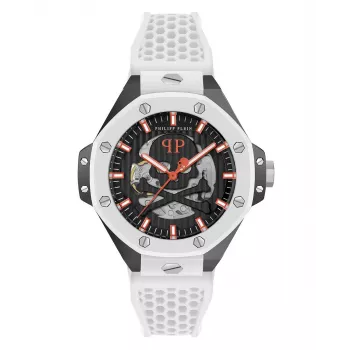 Philipp Plein The Skeleton ανδρικό αυτόματο ρολόι PWPFA0724 46mm μαύρο σιλικόνη