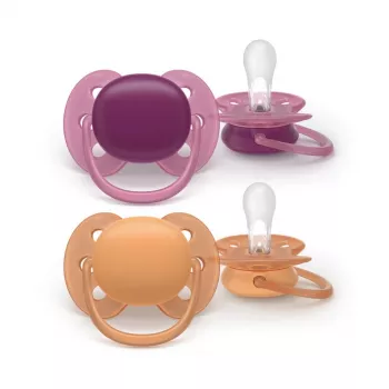 Philips Avent Ultra Soft πιπίλα ουδέτερη, 18M+, συσκευασία 2 τεμ.