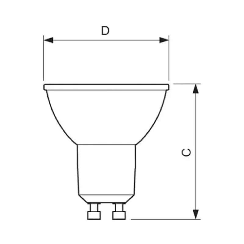 Philips CorePro LED Spot 5-50W GU10 827 36° Dimmable - θερμό λευκό
