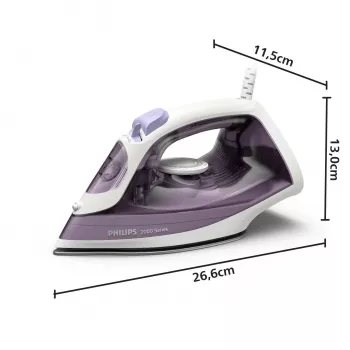 Philips DST2020/30 Σίδερο Ατμού, 2000 W, Αντικολλητική Πλάκα, Μπλε/Λευκό