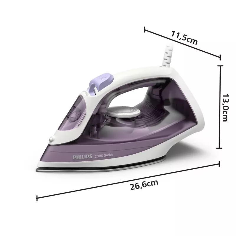 Philips DST2020/30 Σίδερο Ατμού, 2000 W, Αντικολλητική Πλάκα, Μπλε/Λευκό