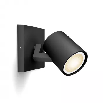 Philips Hue White Ambiance Runner Spot 1 φως μαύρο 350lm