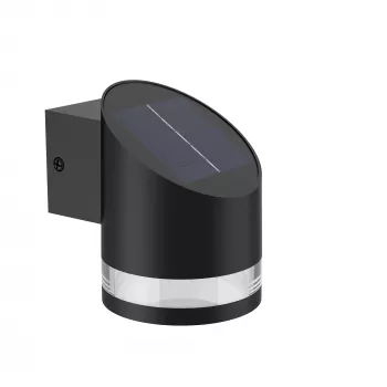 Philips Εξωτερικό Ηλιακό Φωτιστικό Τοίχου Fyve με Αισθητήρα Φωτός Ημέρας Μαύρο