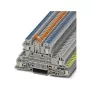 Phoenix 3076032 UTI 2,5-PE/L/NTB πολυώροφος συναρμολογούμενος ακροδέκτης εγκατάστασης, σύνδεση βιδωτή, 3 επίπεδα, 5 συνδέσεις, 500 V, 24 A, 0,14-4 mm², γκρι