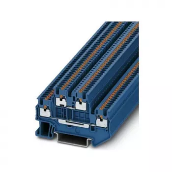 Phoenix 3208524 PTTB 1,5/S BU Κλέμα διέλευσης διπλού επιπέδου, Push-in, μπλε