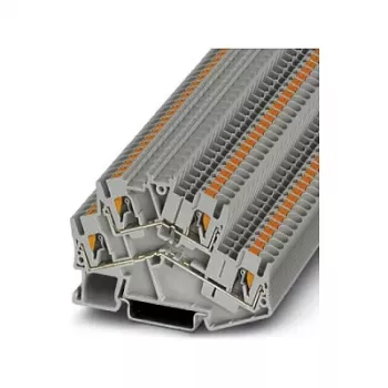 Phoenix 3209604 PTTBS 2.5 διώροφη κλέμα διέλευσης, σύνδεση Push-in, γκρι