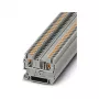 Phoenix Contact PT 2,5 ακροδέκτης Push-in διέλευσης, 2,5 mm², γκρι, τοποθέτηση σε ράγα DIN, 800 V, 24 A