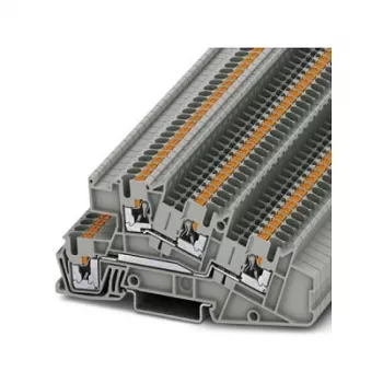 Phoenix Contact PTI 2,5-L/L Κλέμα σειράς εγκατάστασης, πολυεπίπεδη, Push-in, 3 επίπεδα, 24 A, 500 V, γκρι
