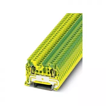 Phoenix Contact ST 2.5-PE ακροδέκτης σειράς προστασίας γείωσης, ελατηρίου, πράσινο-κίτρινο, ράγα DIN