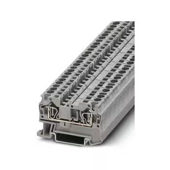 Phoenix Contact ST 4 κλέμα διέλευσης, σύνδεση ελατηρίου, 4 mm², γκρι, τοποθέτηση σε ράγα DIN, 800 V, 32 A