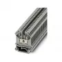 Phoenix Contact UK 5 ακροδέκτης διέλευσης, σύνδεση με βίδα, 4 mm², 800 V, 32 A, γκρι, τοποθέτηση σε ράγα, 2 συνδέσεις, 1 δυναμικό, μονωτικό PA, UL 94 V0
