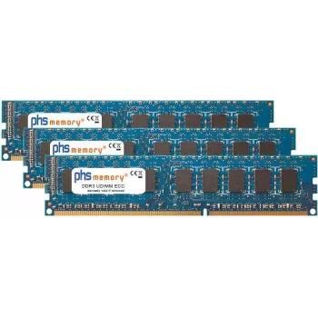 PHS-memory 24GB (3x8GB) DDR3 ECC UDIMM 1333MHz PC3-10600E Kit μνήμης RAM διακομιστή για Supermicro SuperServer 6026TT-BIBQRF SP580225