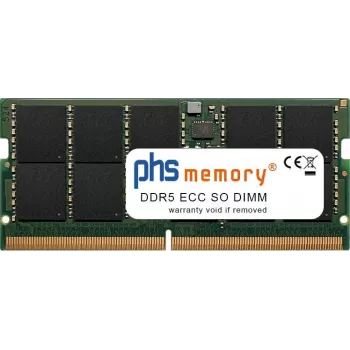 PHS-memory 32GB DDR5 ECC SO-DIMM 4800MHz PC5-38400E RAM για Asustor Flashstor 12 Pro Gen2 (FS6812X) SP579945
