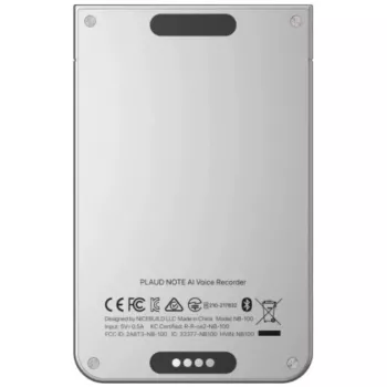 PLAUD NOTE AI Φορητή συσκευή εγγραφής φωνής, 64GB, Ασημί