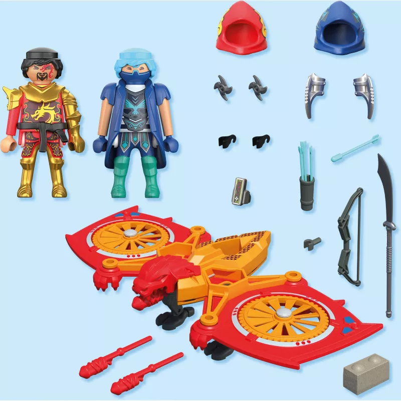 Playmobil 71833 Heroes: drone ηρώων κατά κακού ninja