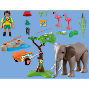 PLAYMOBIL 72068 Ελέφαντας με φροντιστή ζώων