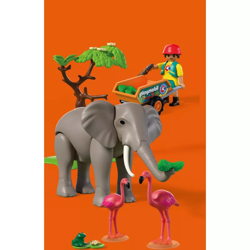 PLAYMOBIL 72068 Ελέφαντας με φροντιστή ζώων