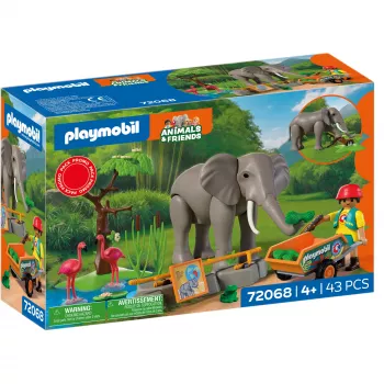 PLAYMOBIL 72068 Ελέφαντας με φροντιστή ζώων