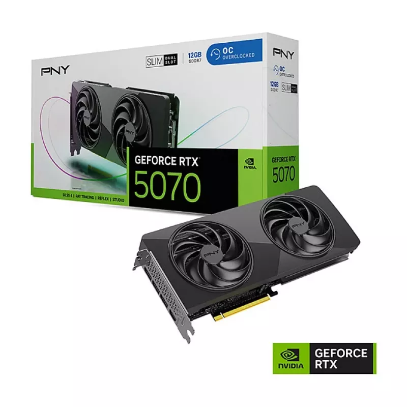 PNY GeForce RTX 5070 Slim OC 12GB GDDR7 κάρτα γραφικών