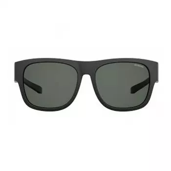 POLAROID ANCILLARIES PLD9010S003 unisex ορθογώνιο γυαλί ηλίου - μαύρο/γκρι - πολωμένο UV400