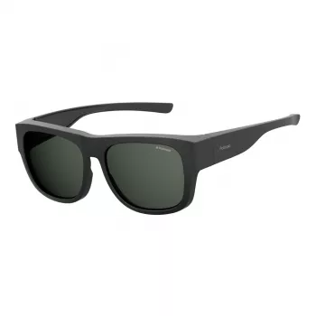 POLAROID ANCILLARIES PLD9010S003 unisex ορθογώνιο γυαλί ηλίου - μαύρο/γκρι - πολωμένο UV400