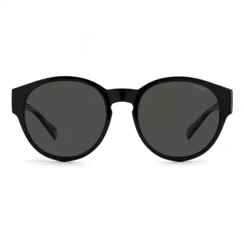 Polaroid Ancillaries PLD9017S08A unisex ορθογώνιο γυαλί ηλίου - μαύρος σκελετός γκρι πολωμένοι φακοί