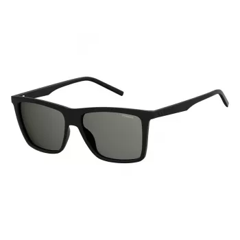 Polaroid PLD2050S807 ανδρικό πολωμένο ορθογώνιο γυαλί ηλίου - μαύρο/γκρι 55mm