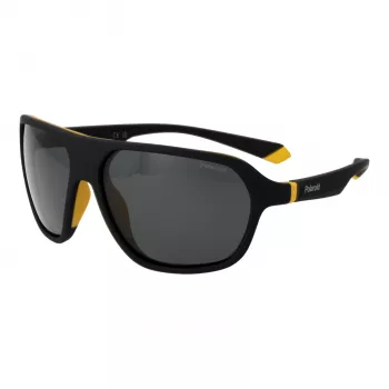 Polaroid PLD2152S58PGC Unisex Ορθογώνια Γυαλιά ηλίου - Γκρι σκελετός, Γκρι πολωτικοί φακοί, UV400