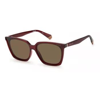 POLAROID PLD6160SC9ASP Γυναικεία ορθογώνια γυαλιά ηλίου - Smoke Grey Polarized