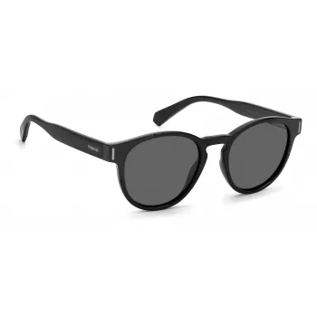 Polaroid PLD6175S807M9 unisex ορθογώνιο γυαλί ηλίου - μαύρος σκελετός γκρι πολωμένοι φακοί 51mm