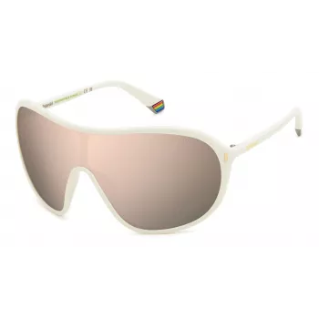Γυαλιά ηλίου Unisex ορθογώνια POLAROID PLD6216SVK6 - Σκελετός προπιονικού σκούρου γκρι, γκρι πολωτικοί φακοί πολυανθρακικού, προστασία UV400