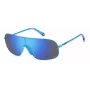 POLAROID PLD6222SMVU Γυαλιά ηλίου unisex ορθογώνια - Μαύρος σκελετός, γκρι πολωμένοι φακοί, 99 mm