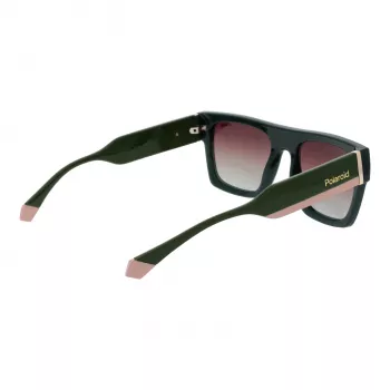 Polaroid PLD6224SX541E unisex ορθογώνια γυαλιά ηλίου - γκρι φακοί, μαύρος/γκρι σκελετός