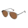 Polaroid PLD6225SKB7 ανδρικό ορθογώνιο polarized γυαλί ηλίου - μαύρο σκελετός γκρι φακοί