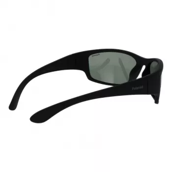 Polaroid PLD7005S63YYV unisex ορθογώνια γυαλιά ηλίου - μαύρος σκελετός γκρι φακοί 63mm