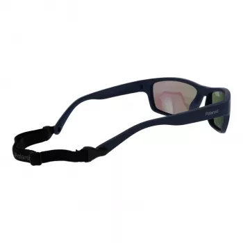 Polaroid PLD7037S60PJP Ασεξουαλικό Ορθογώνιο Γυαλί Ηλίου - Μαύρο Σκελετό Γκρι Φακούς 60mm