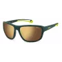 Polaroid PLD7049SGP7 unisex ορθογώνιο γυαλί ηλίου - μαύρος σκελετός, γκρι πολωμένοι φακοί, 62 mm