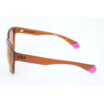 POLAROID unisex PLD6077FS-09Q γυαλί ηλίου πολωτικό ορθογώνιο μαύρο σκελετός γκρι φακοί 58/17/140 mm