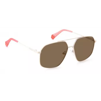 POLAROID Unisex PLD6173S10ASP Γυαλιά ηλίου - Ορθογώνιος μαύρος σκελετός, γκρι πολωτικοί φακοί, 58 mm