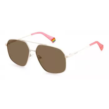 POLAROID Unisex PLD6173S10ASP Γυαλιά ηλίου - Ορθογώνιος μαύρος σκελετός, γκρι πολωτικοί φακοί, 58 mm