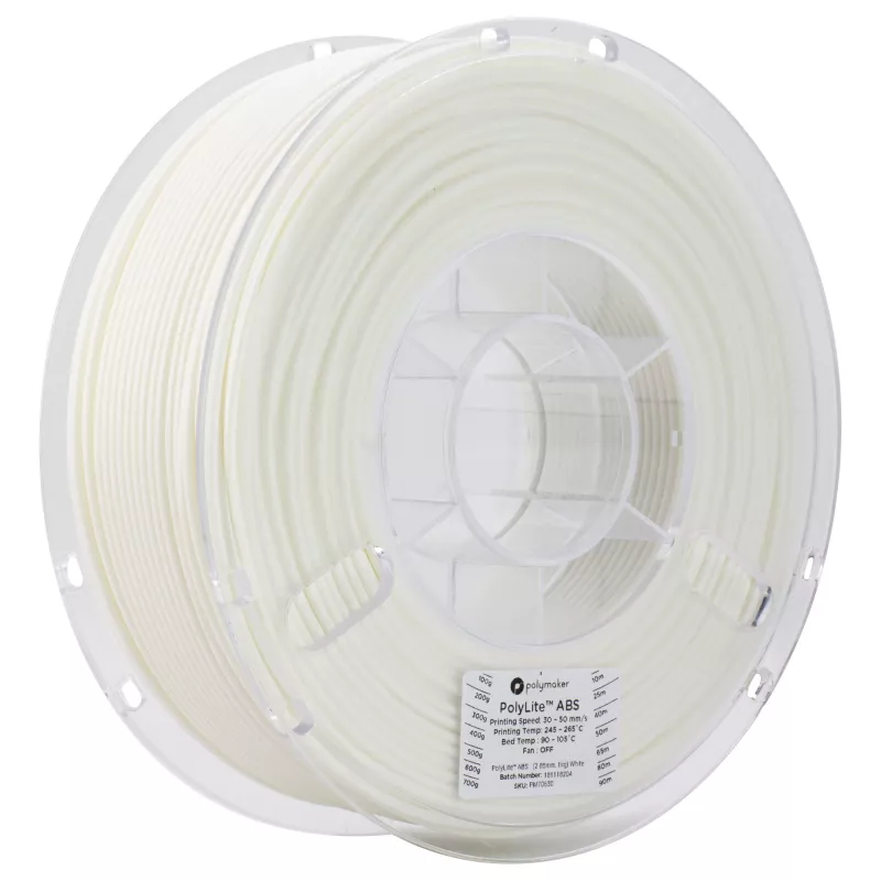 Polymaker ABS Filament 1,75mm, Λευκό, 1kg