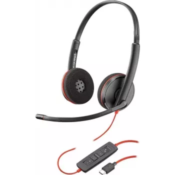 Poly Blackwire C3220 USB-C Single Headset - 3200 Series - On-Ear - Ενσύρματα - USB-C - Απομόνωση θορύβου (209749-22)