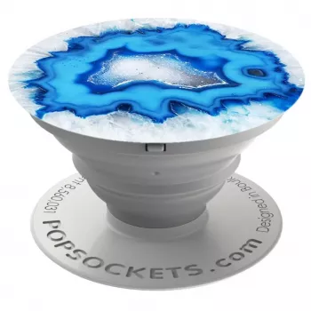 PopSockets Original PopGrip Λαβή και βάση τηλεφώνου - Ice Blue Agate