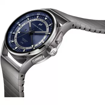 PORSCHE DESIGN Flat Six P'6000 Ανδρικό Αυτόματο Χρονογράφος ρολόι 42mm Ανοξείδωτο ατσάλι Λάστιχο Μαύρο