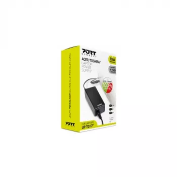 PORT Designs 65W καθολικό τροφοδοτικό για laptop με 10 ανταλλακτικά βύσματα για Acer, Toshiba και άλλα