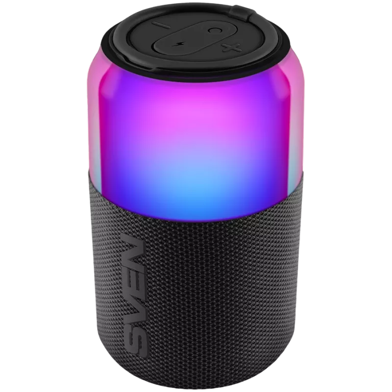 Φορητό Ηχείο SVEN PS-130, Κόκκινο, 10W RMS, TWS, Bluetooth, USB, Μπαταρία Λιθίου
